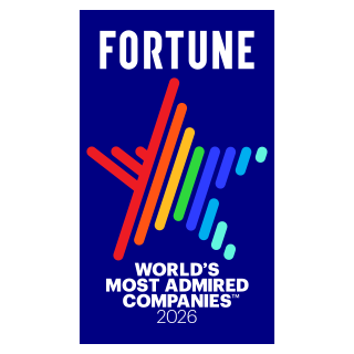 Fortune World's Most Admired Companies 2026 award badge